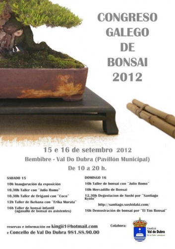 Cartel Congreso Gallgo de Bonsai 2012